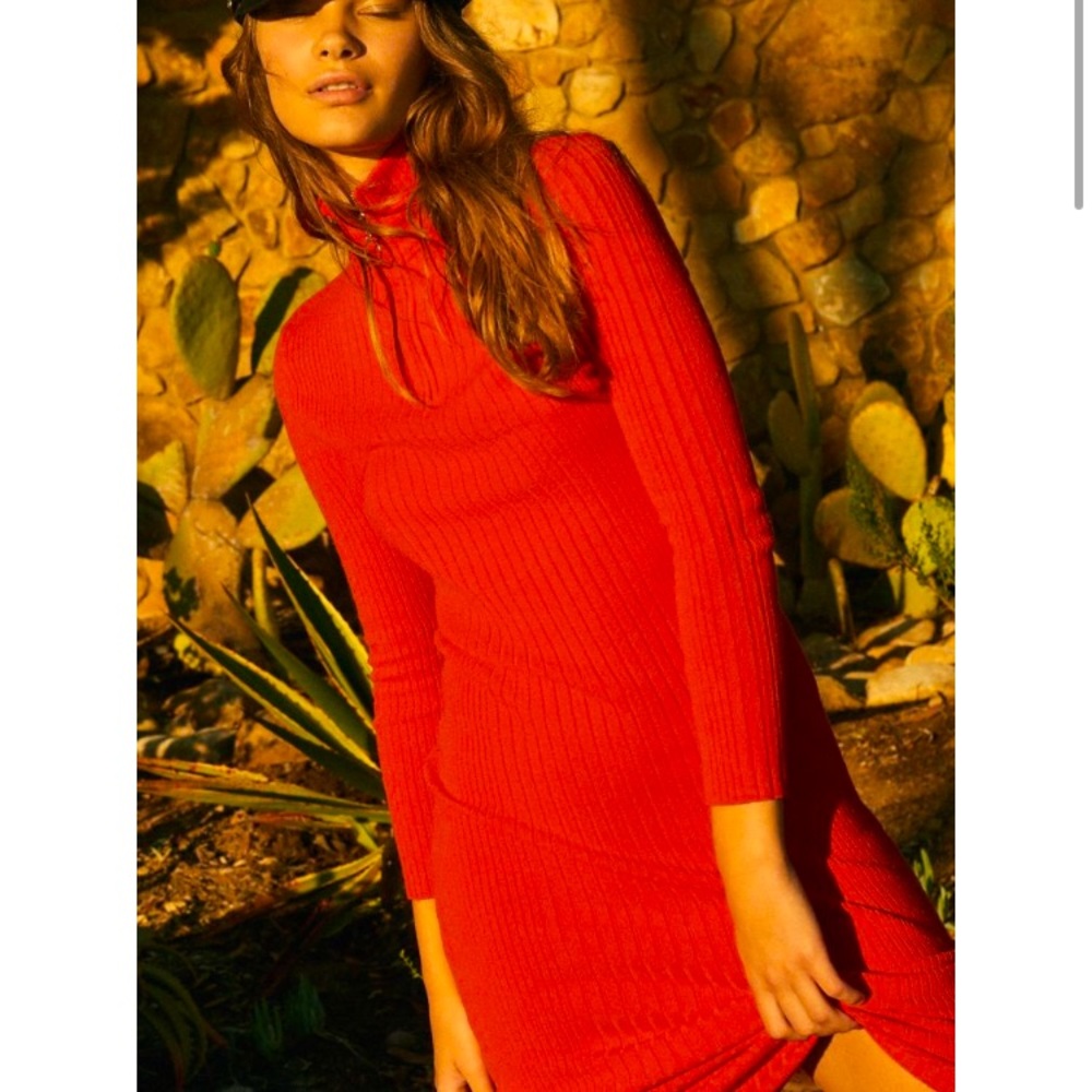 UO Carmen Zip-Up Sweater Dress